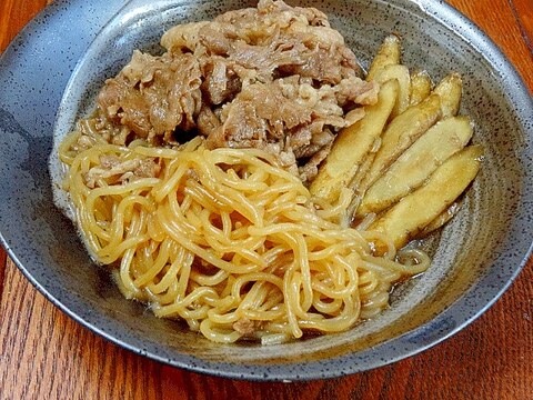 ササッと和食☆　「牛肉とゴボウの炒め煮」